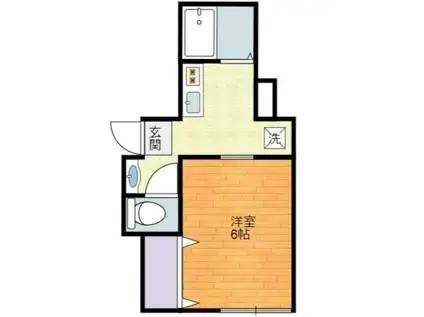 メゾンシャトーII(1K/1階)の間取り写真