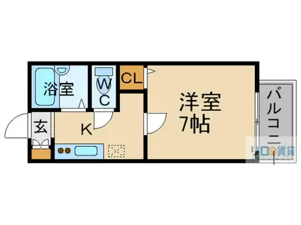ジュネス パート3(1K/2階)の間取り写真