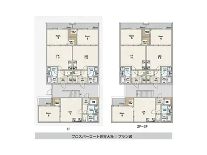 プロスパーコート住吉大社II(1LDK/1階)の間取り写真