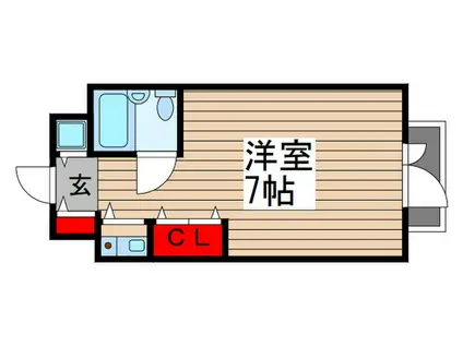 シティーフォーラム上本郷(ワンルーム/6階)の間取り写真