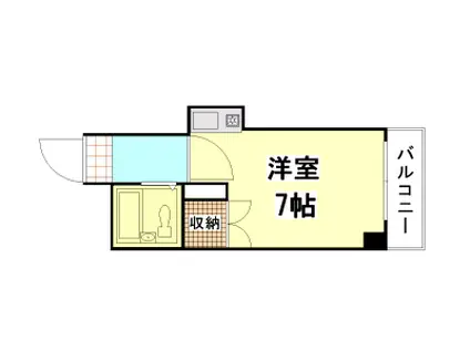 セクション22(ワンルーム/2階)の間取り写真