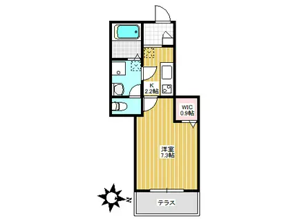 LUMIERE(1K/1階)の間取り写真