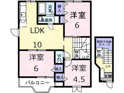 ラフレシールB(3LDK/2階)の間取り写真