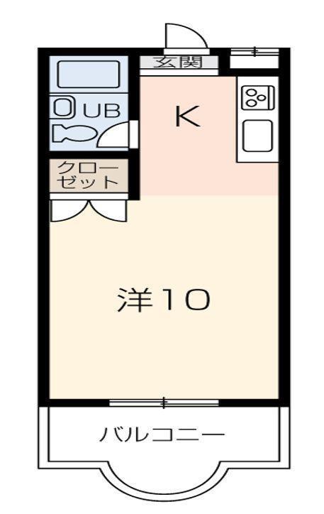 インペリアル加西(ワンルーム/3階)の間取り写真