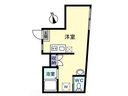 LAVA TOWER(ワンルーム/1階)の間取り写真