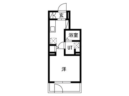 トラディス荏原中延(ワンルーム/1階)の間取り写真