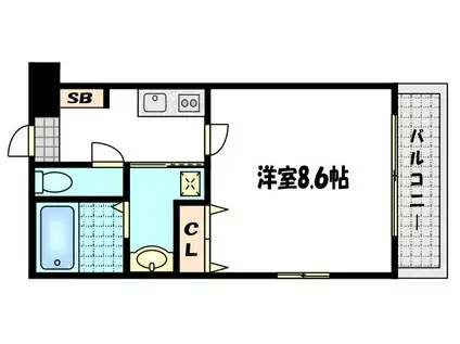 COMMNNE LE MERRY LANCE(1K/5階)の間取り写真