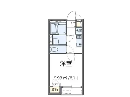 幸良III(1K/1階)の間取り写真