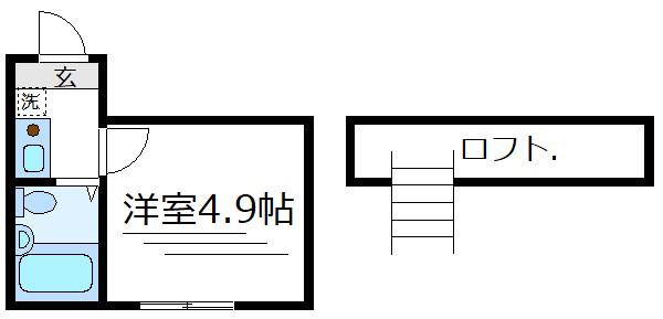 イルビラージュ綾瀬(1K/3階)の間取り写真