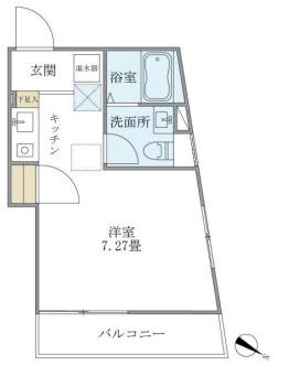 レガリア千川(ワンルーム/4階)の間取り写真