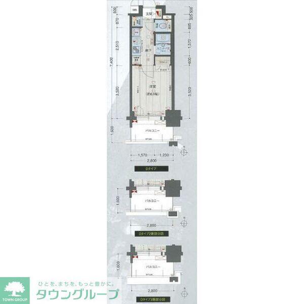 プレサンス名古屋STATIONアブソリュート(ワンルーム/7階)の間取り写真