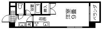第3甲南ビル(ワンルーム/4階)の間取り写真