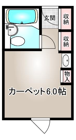 東カン名古屋キャステール(ワンルーム/10階)の間取り写真