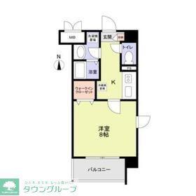 ACO MANSIONS(1K/3階)の間取り写真