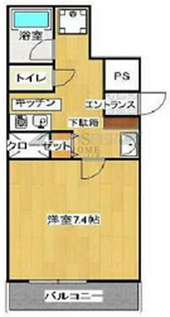 M`LIFE森ノ宮(1K/3階)の間取り写真