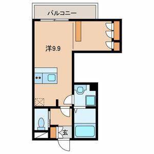 稲毛東3丁目計画(ワンルーム/3階)の間取り写真