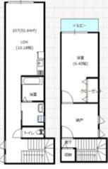 CAVALLO千歳烏山(1SLDK/1階)の間取り写真