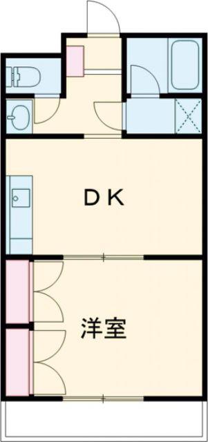 コンフォートM(1DK/1階)の間取り写真