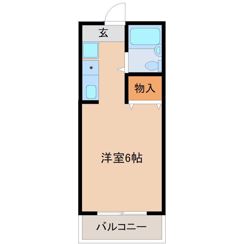 アーバンライフ秋山(ワンルーム/3階)の間取り写真