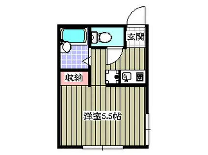 ニューセンチュリー(1K/2階)の間取り写真