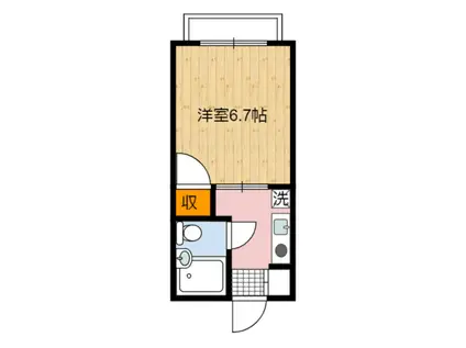 フェリース曲金(1K/2階)の間取り写真