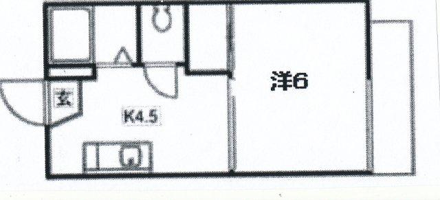 SANAEコーポ(1K/1階)の間取り写真