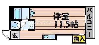 美和ハイツ(1DK/3階)の間取り写真