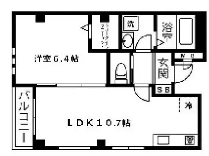 RUANG-ルアン-(1LDK/1階)の間取り写真