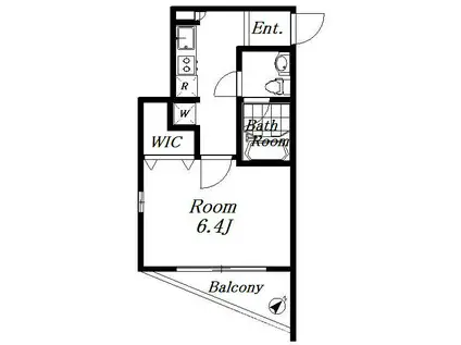 プレールドゥーク駒沢大学駅前(1K/9階)の間取り写真