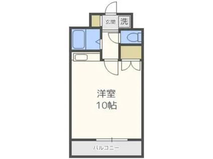 中良ビル(ワンルーム/4階)の間取り写真