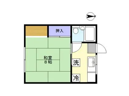 ラ・フォーレ106(1K/1階)の間取り写真