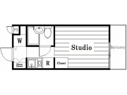 トップ平和台(ワンルーム/4階)の間取り写真