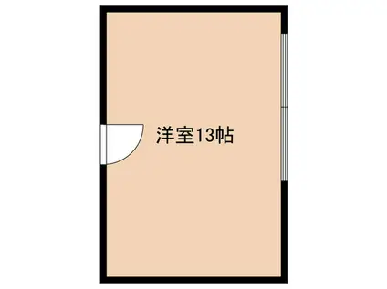 ヴィレッジヒル上町台(ワンルーム/2階)の間取り写真