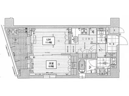 リーガル京都西陣II(1LDK/2階)の間取り写真