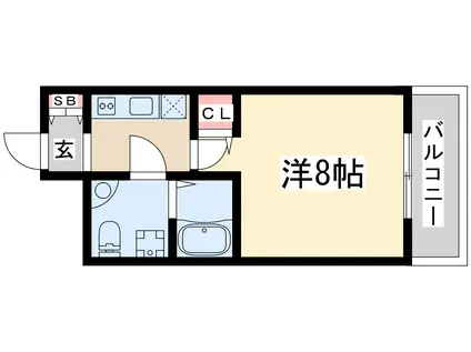 セレニテ江坂四番館(1K/5階)の間取り写真