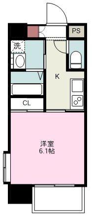 MDIフェリース戸畑駅前(1K/10階)の間取り写真