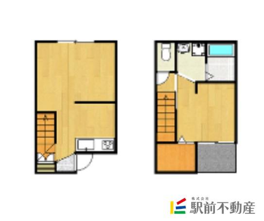 D AND I HIMEKATA A棟(1LDK/1階)の間取り写真
