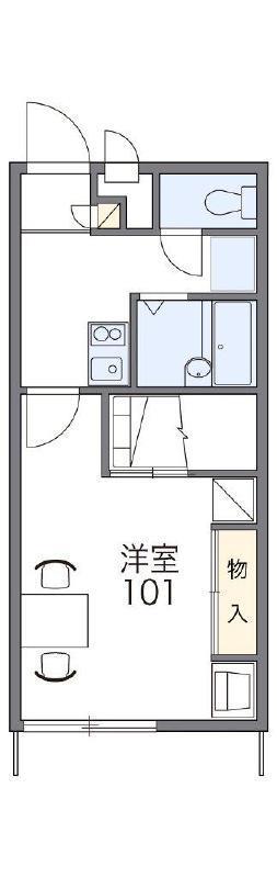 レオパレスMARIN(1K/1階)の間取り写真