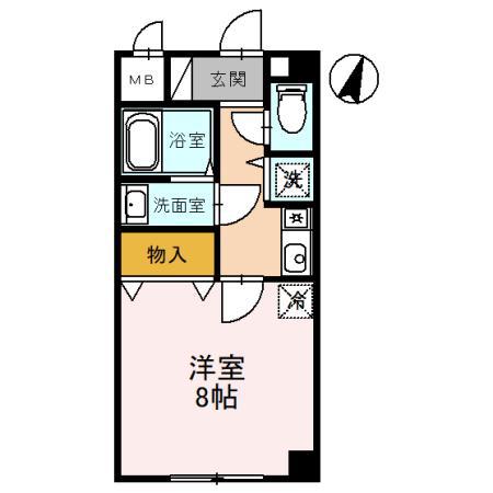 ドール魚崎(1K/3階)の間取り写真