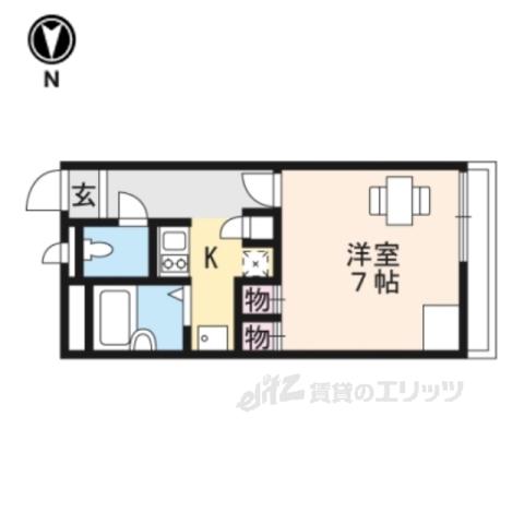 レオパレスTOMATO HS(1K/2階)の間取り写真