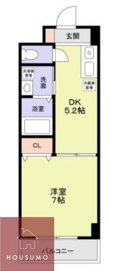 シビラ柴島(1DK/1階)の間取り写真