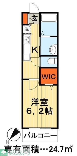アリュール(1K/3階)の間取り写真
