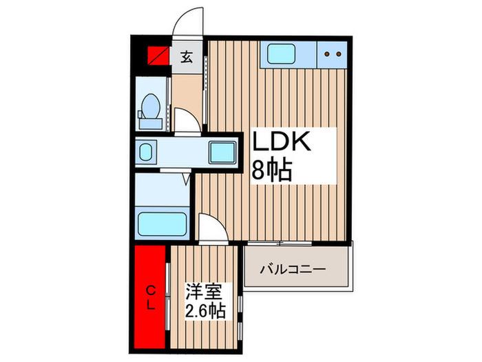 REGALESTTII(1LDK/2階)の間取り写真