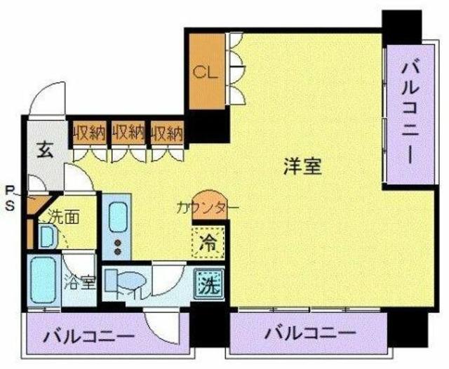 フロリス オーランティウム3(ワンルーム/7階)の間取り写真