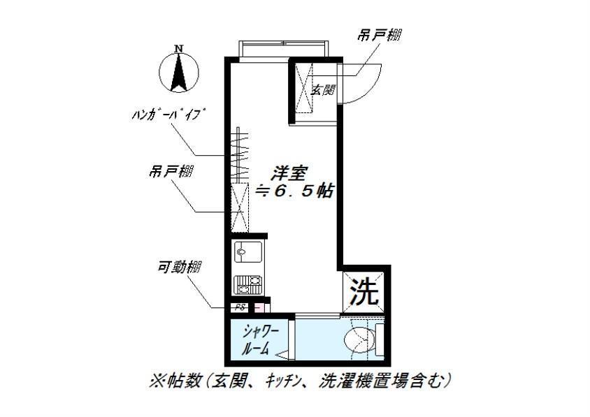 NIDO NISHIOI(ワンルーム/1階)の間取り写真