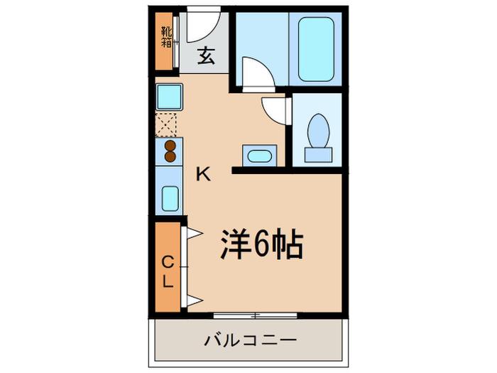 エール本山(1K/2階)の間取り写真