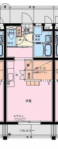 オーシャンハイツ弐番館(ワンルーム/1階)の間取り写真