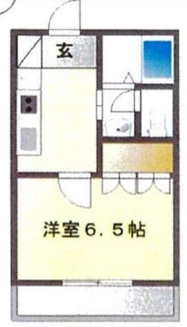 ロイヤルヒルズ宮崎台(1K/4階)の間取り写真