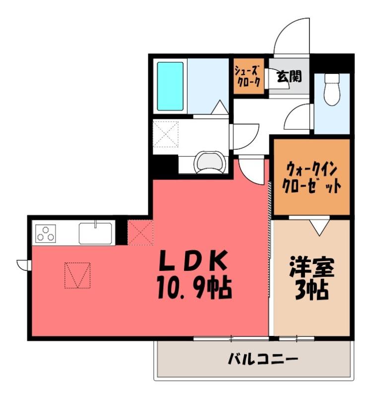 レジデンス リアン(1LDK/2階)の間取り写真