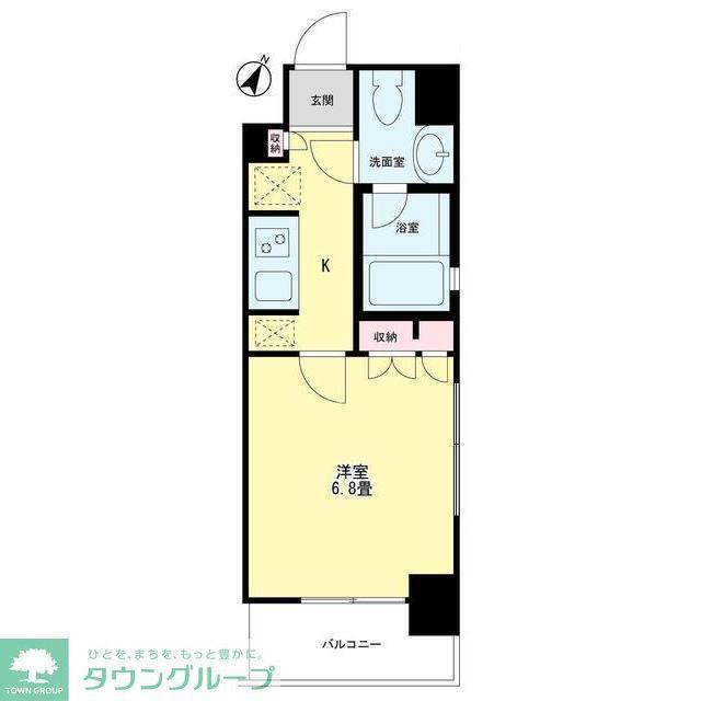 コンフォリア学芸大学イースト(1K/4階)の間取り写真